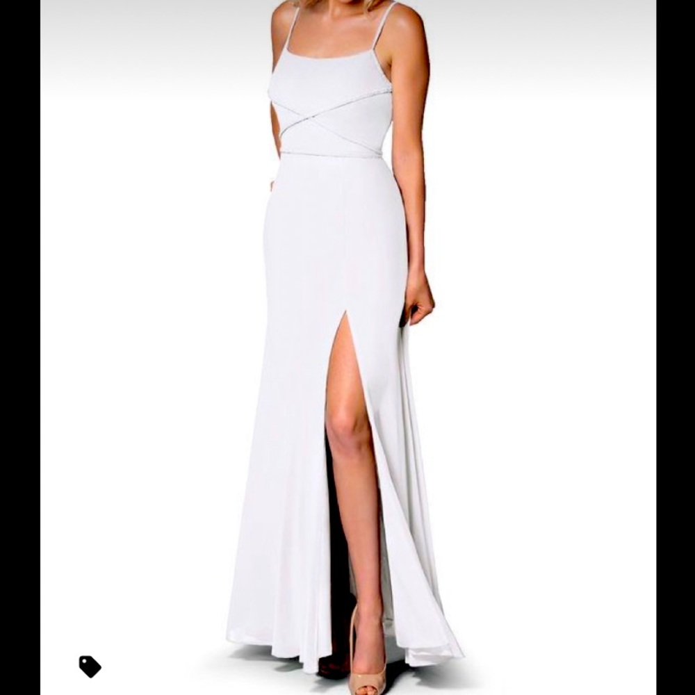 Azazie White Nayla Dress Size 4